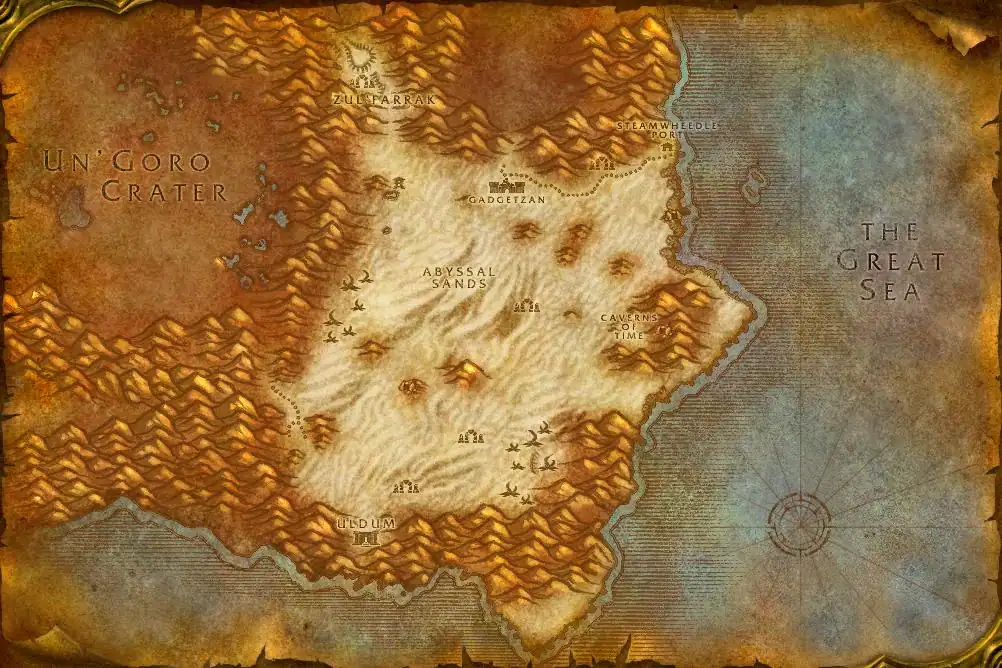 Befejezetlen WoW területek a Classic+ világában