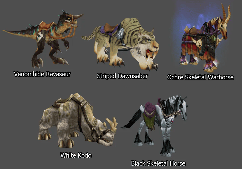 WoW Forever dataminolt racial mountok