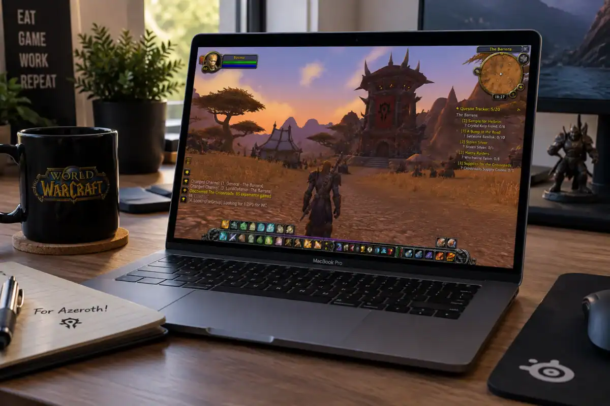 WoW Forever béta fut egy MacBookon