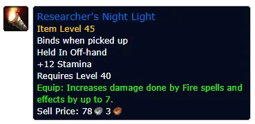 Researcher's Night Light